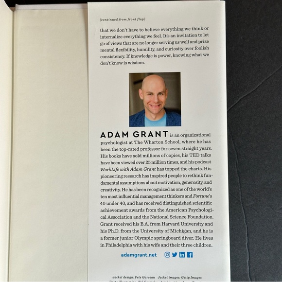Think Again by Adam Grant | Self-Help, Psychology | Hardcover Book - Picture 4 of 10